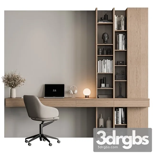 Home Office Set Office Furniture 450 3dsmax Download