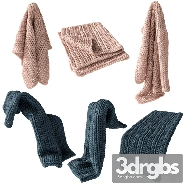 Home republic chunky knit throw 01 3dsmax Download