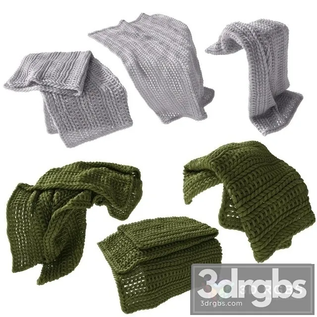 Home Republic Chunky Knit Throw 02 3dsmax Download