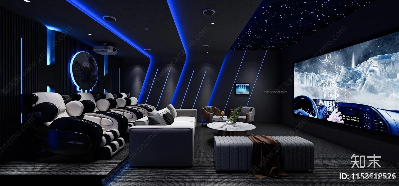 Home Theater – 3D Interior Scene – 3D Models – 103