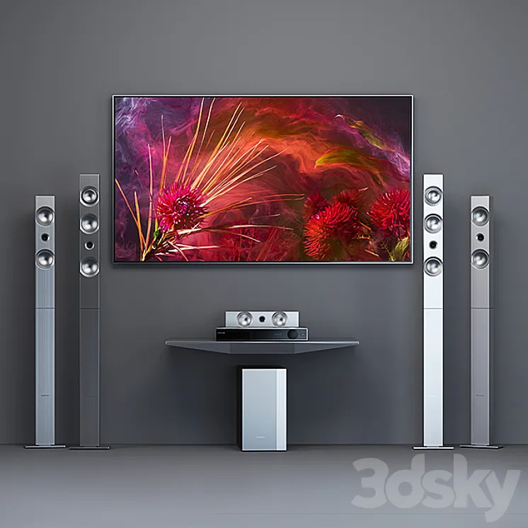 Home Theater Samsung HT-F9750W + tv Samsung Frame 3DS Max