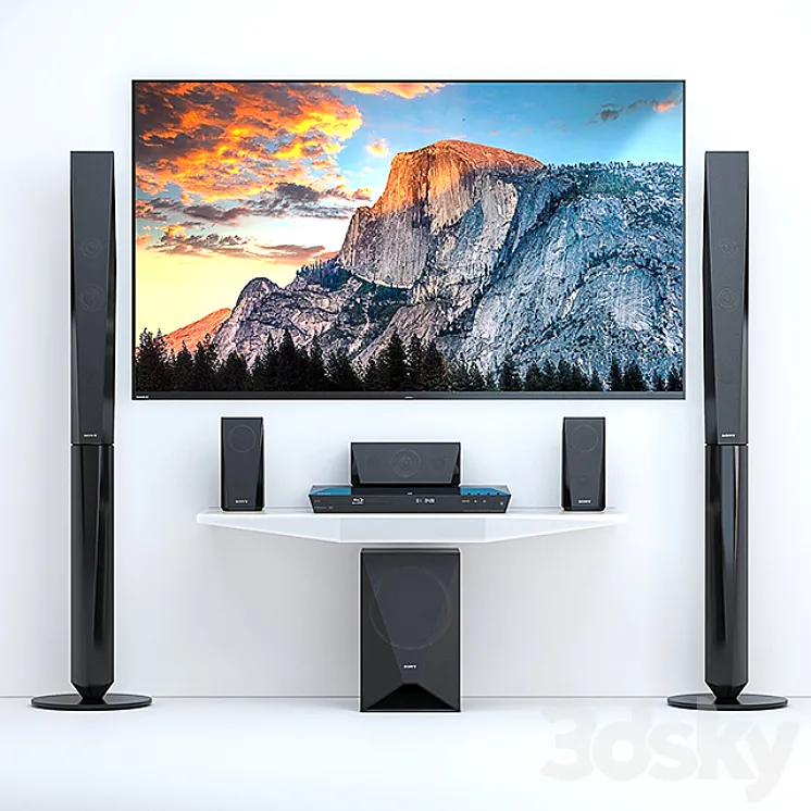 Home Theater Sony BDV-E4100 + TV Sony AF8 3DS Max