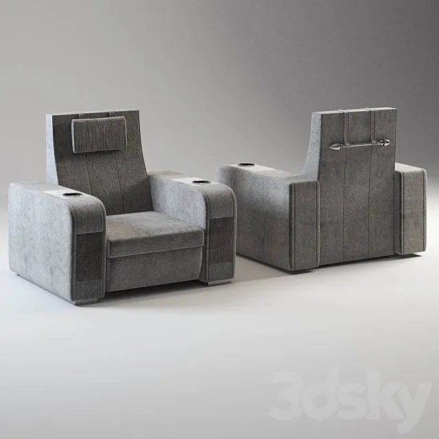 Home theatre chair 3DS Max Model