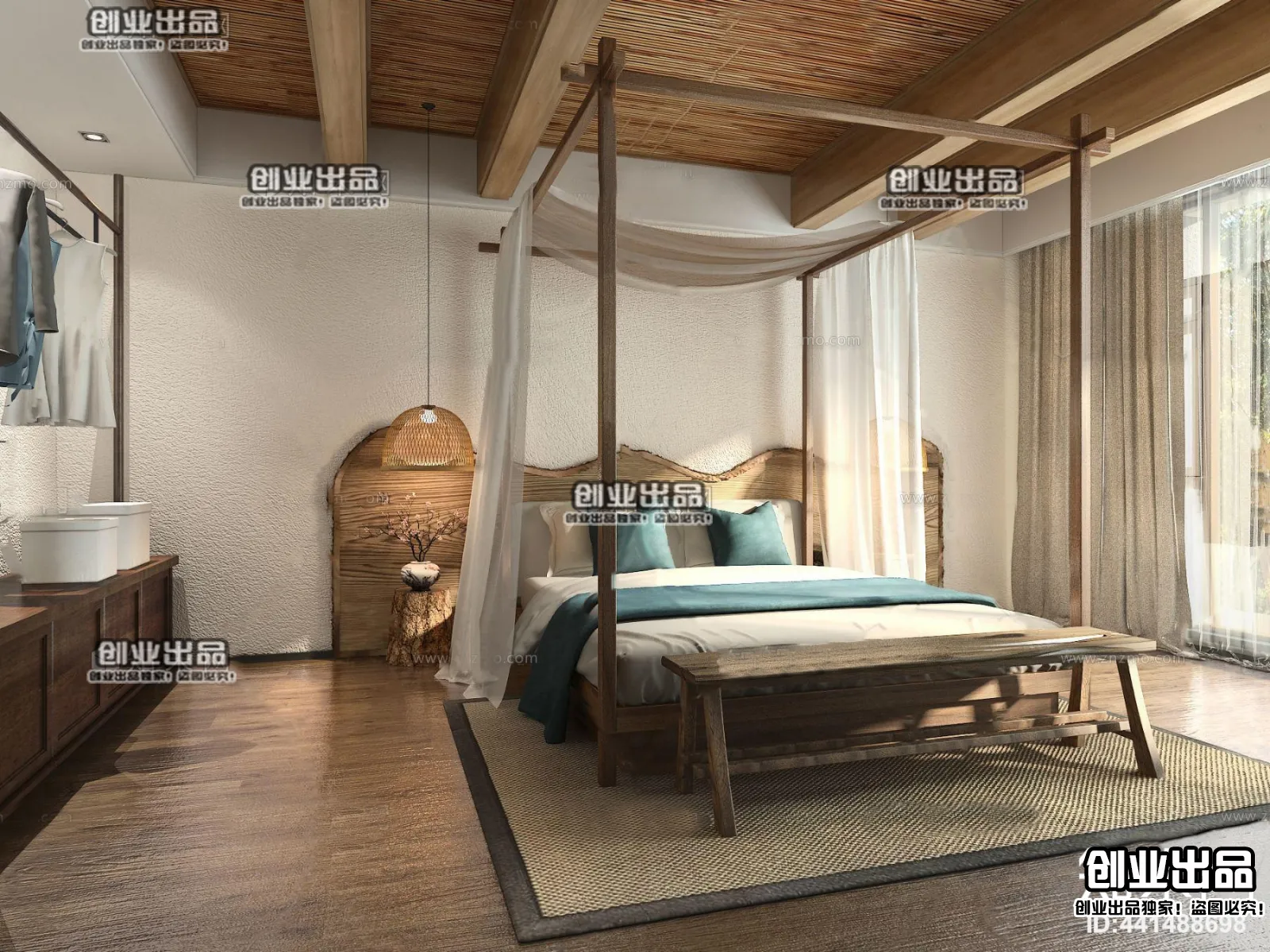 Homestay 3D Interior Scene – 3D Models – 016