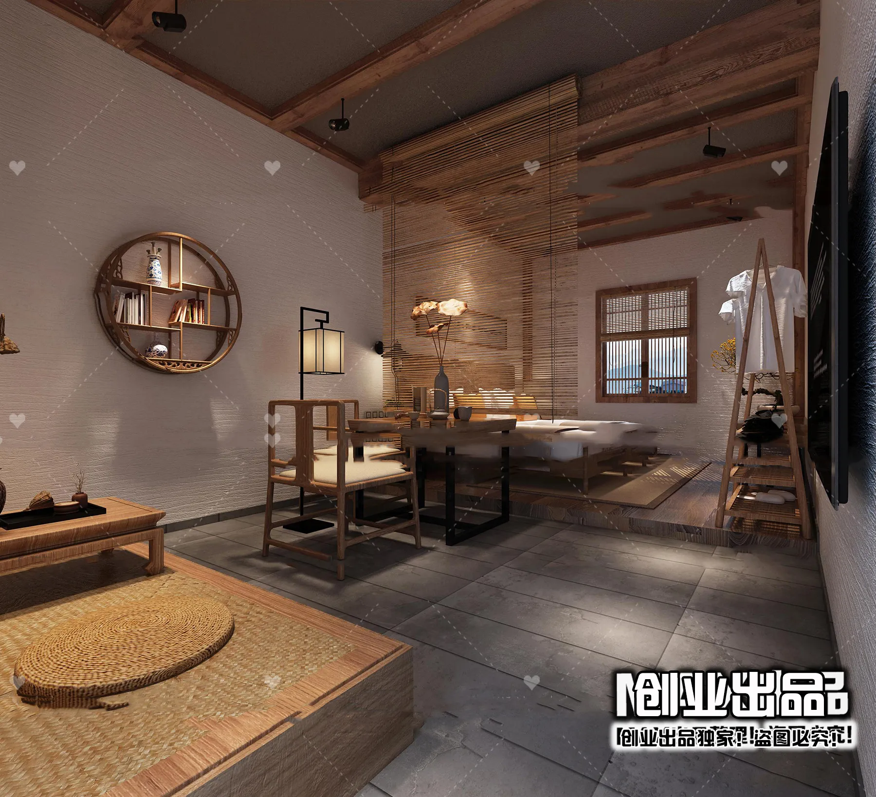 Homestay 3D Interior Scene – 3D Models – 018