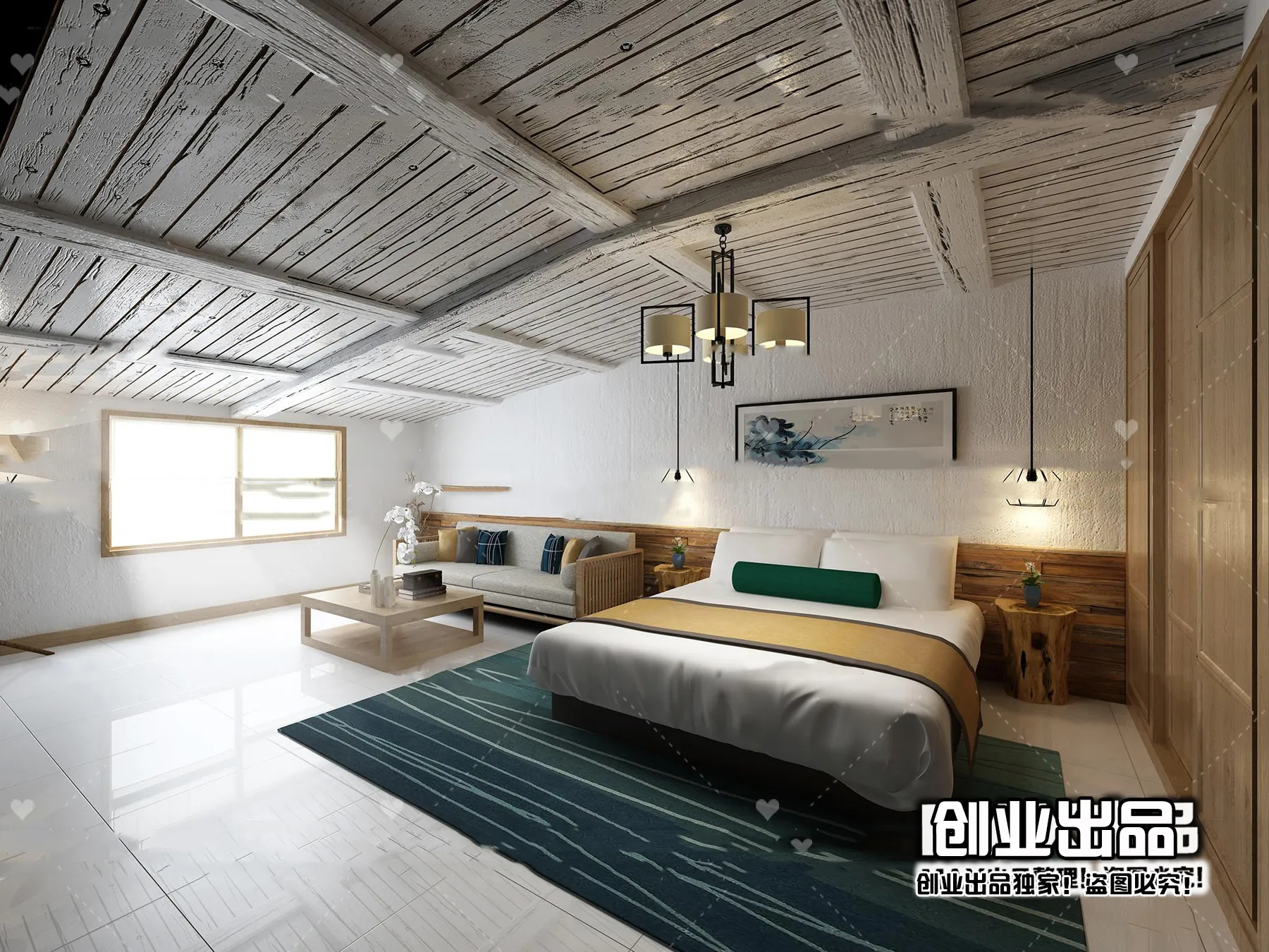 Homestay 3D Interior Scene – 3D Models – 020