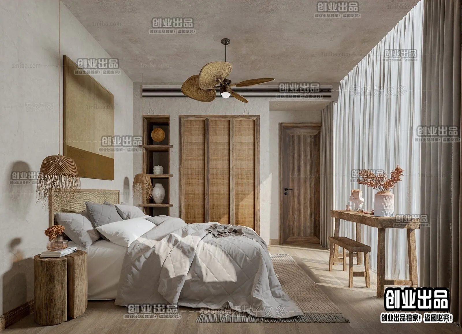 Homestay 3D Interior Scene – 3D Models – 025