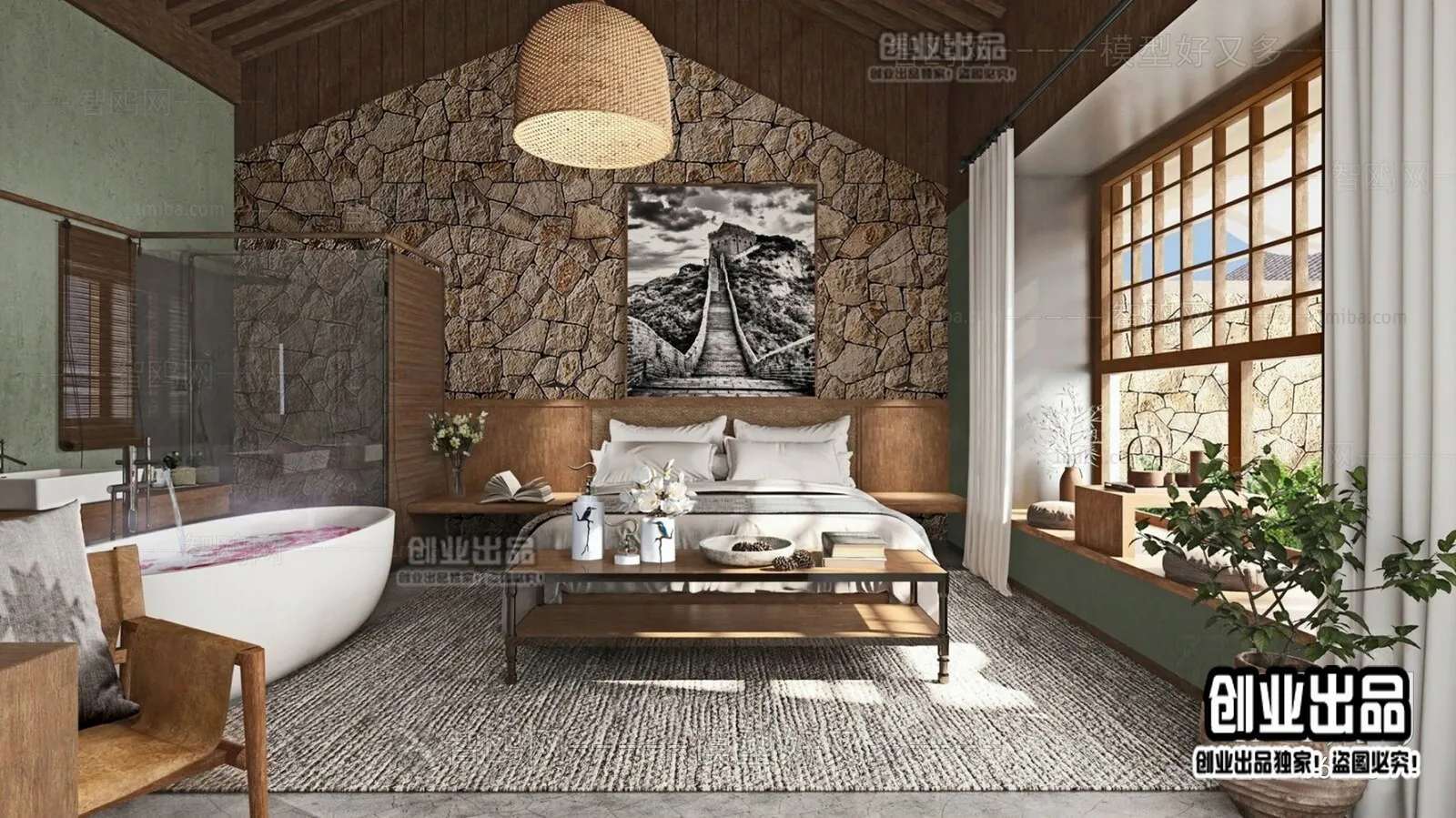 Homestay 3D Interior Scene – 3D Models – 027