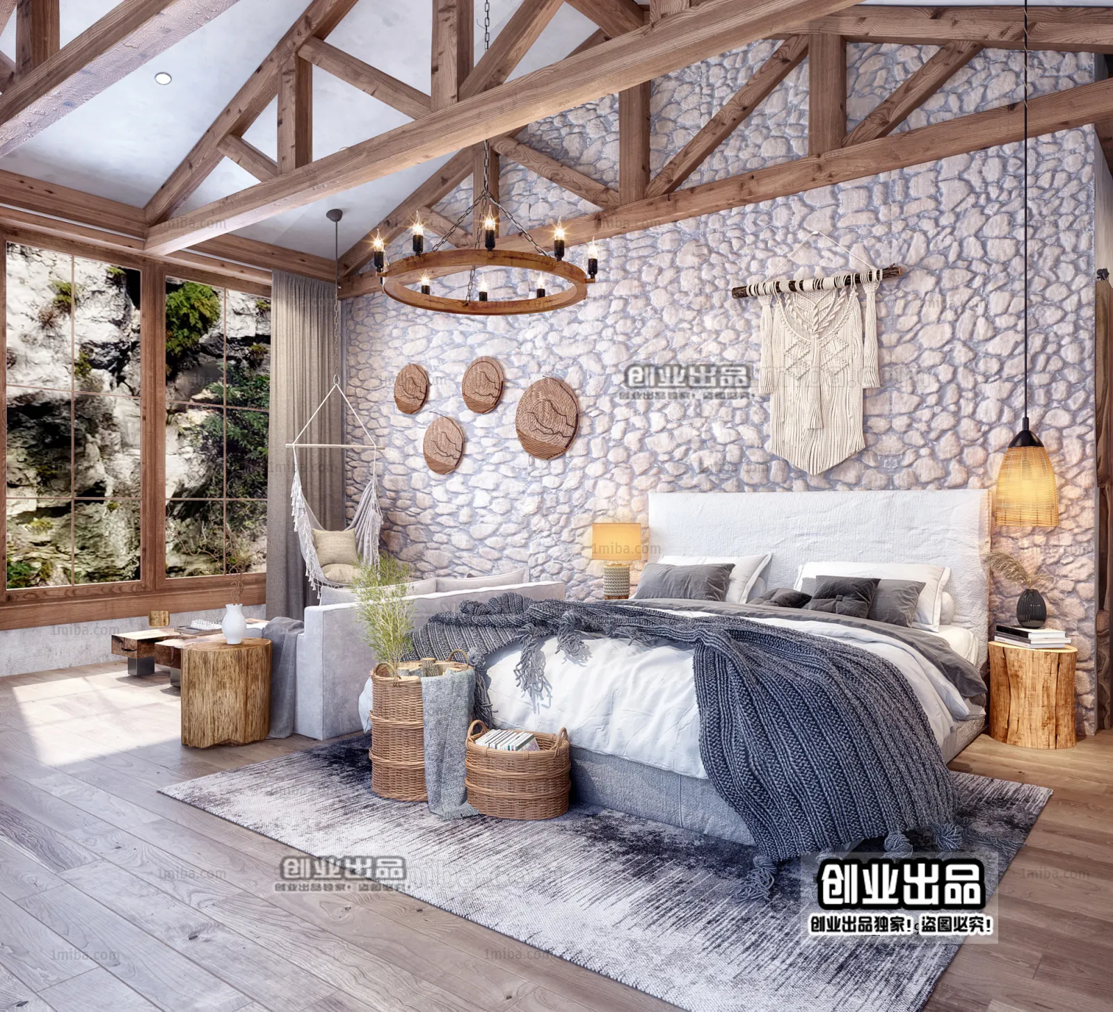 Homestay 3D Interior Scene – 3D Models – 037