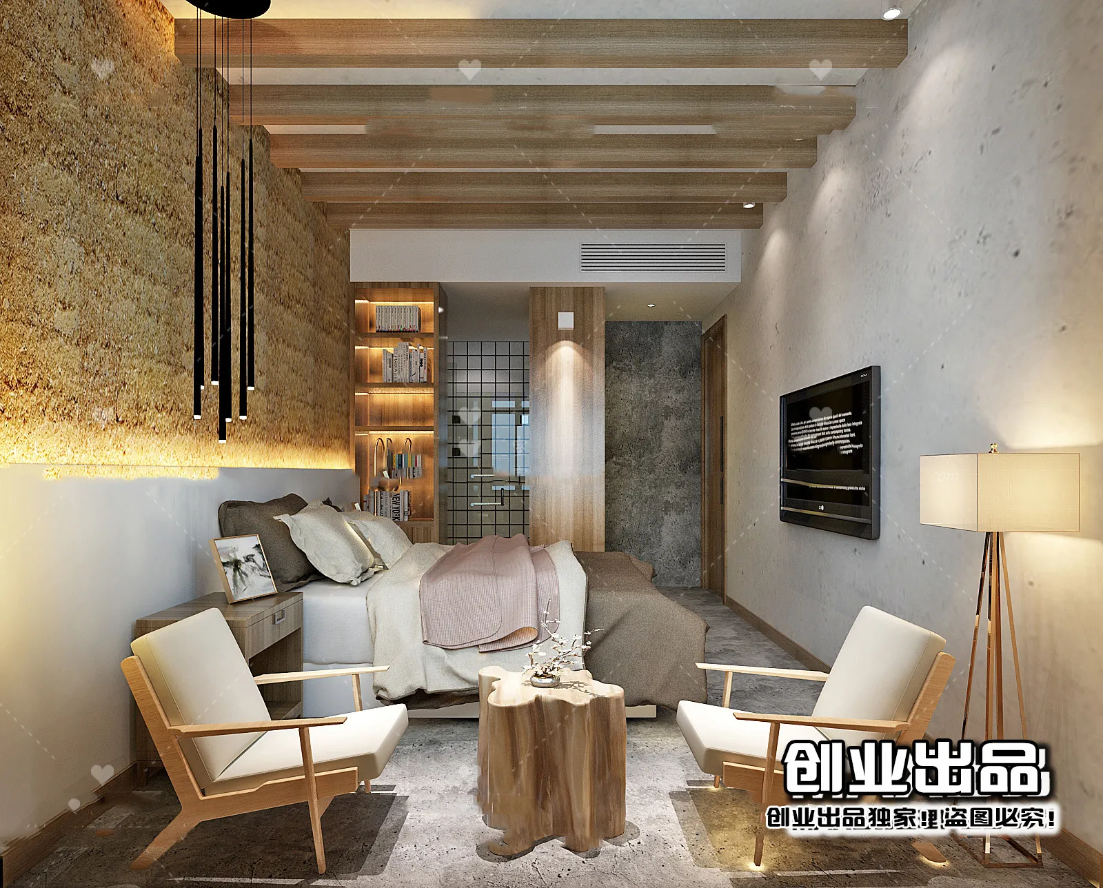 Homestay 3D Interior Scene – 3D Models – 045