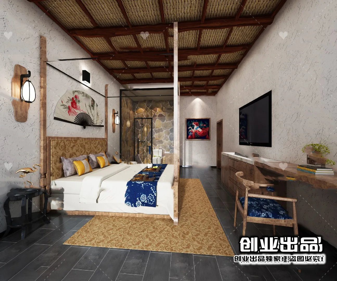 Homestay 3D Interior Scene – 3D Models – 049