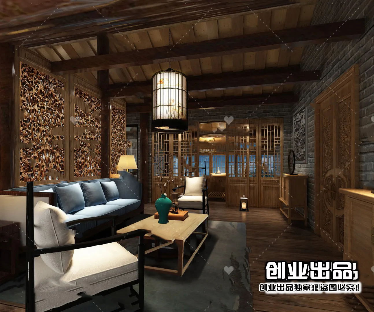 Homestay 3D Interior Scene – 3D Models – 069