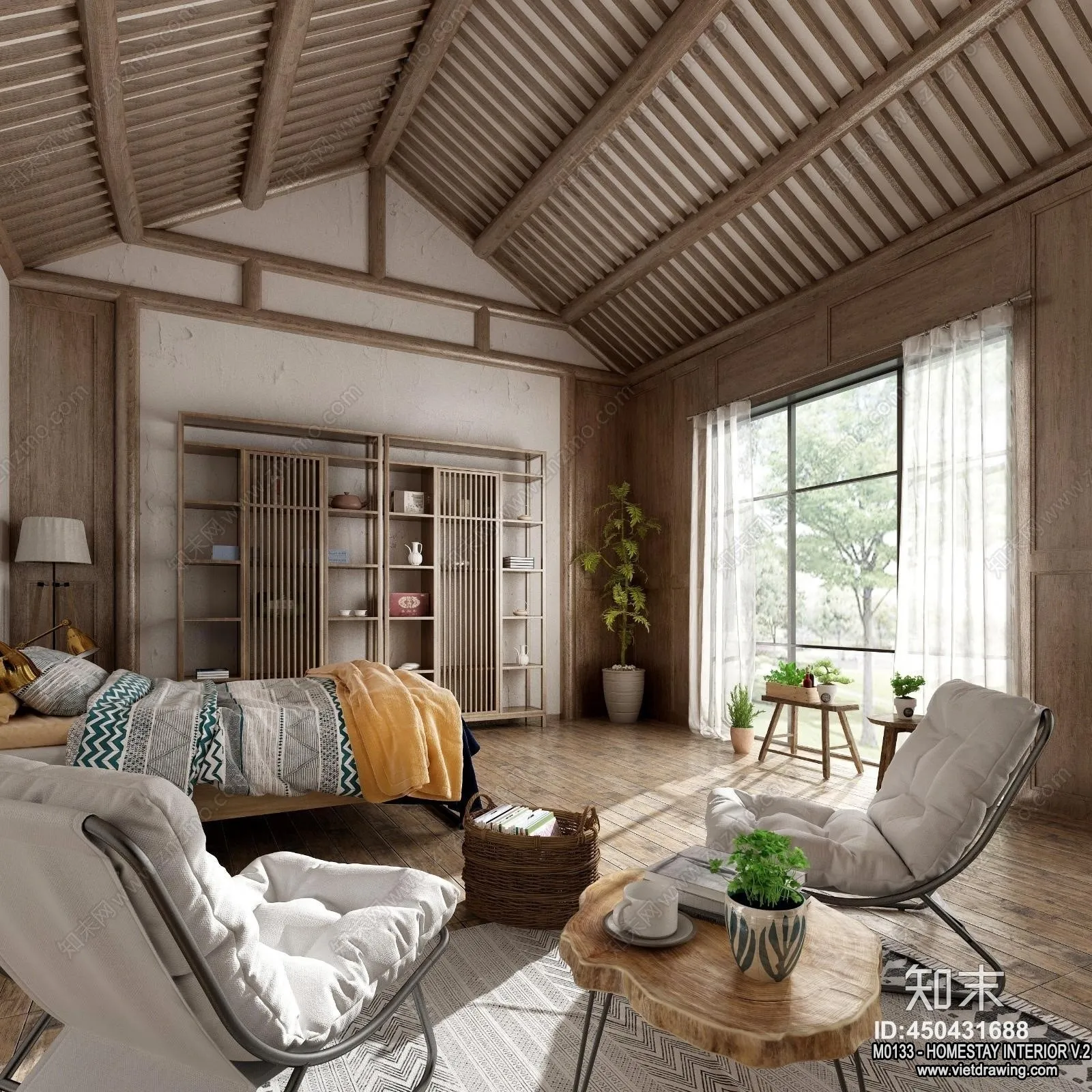 Homestay 3D Interior Scene – 3D Models – 154