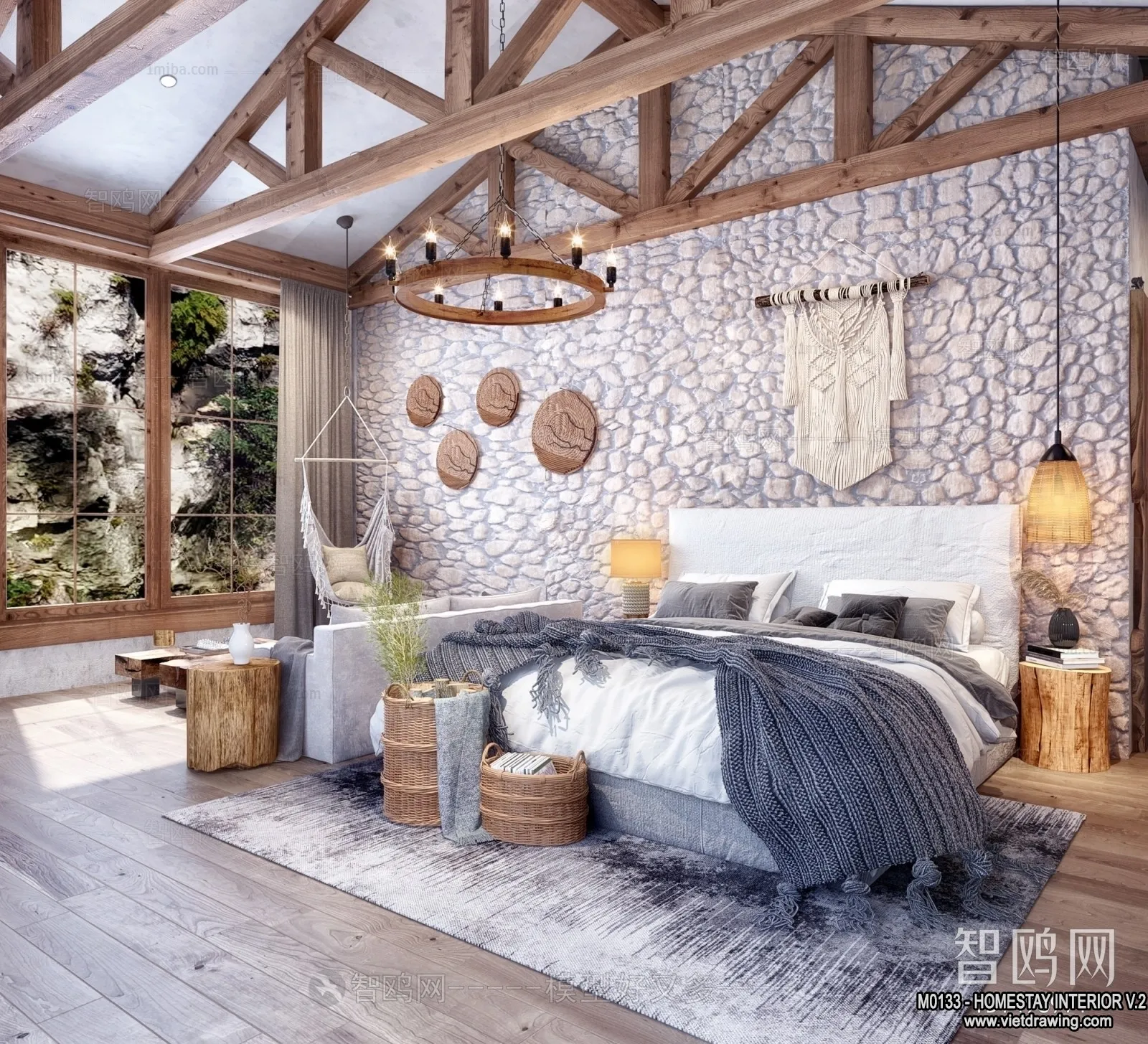 Homestay 3D Interior Scene – 3D Models – 164