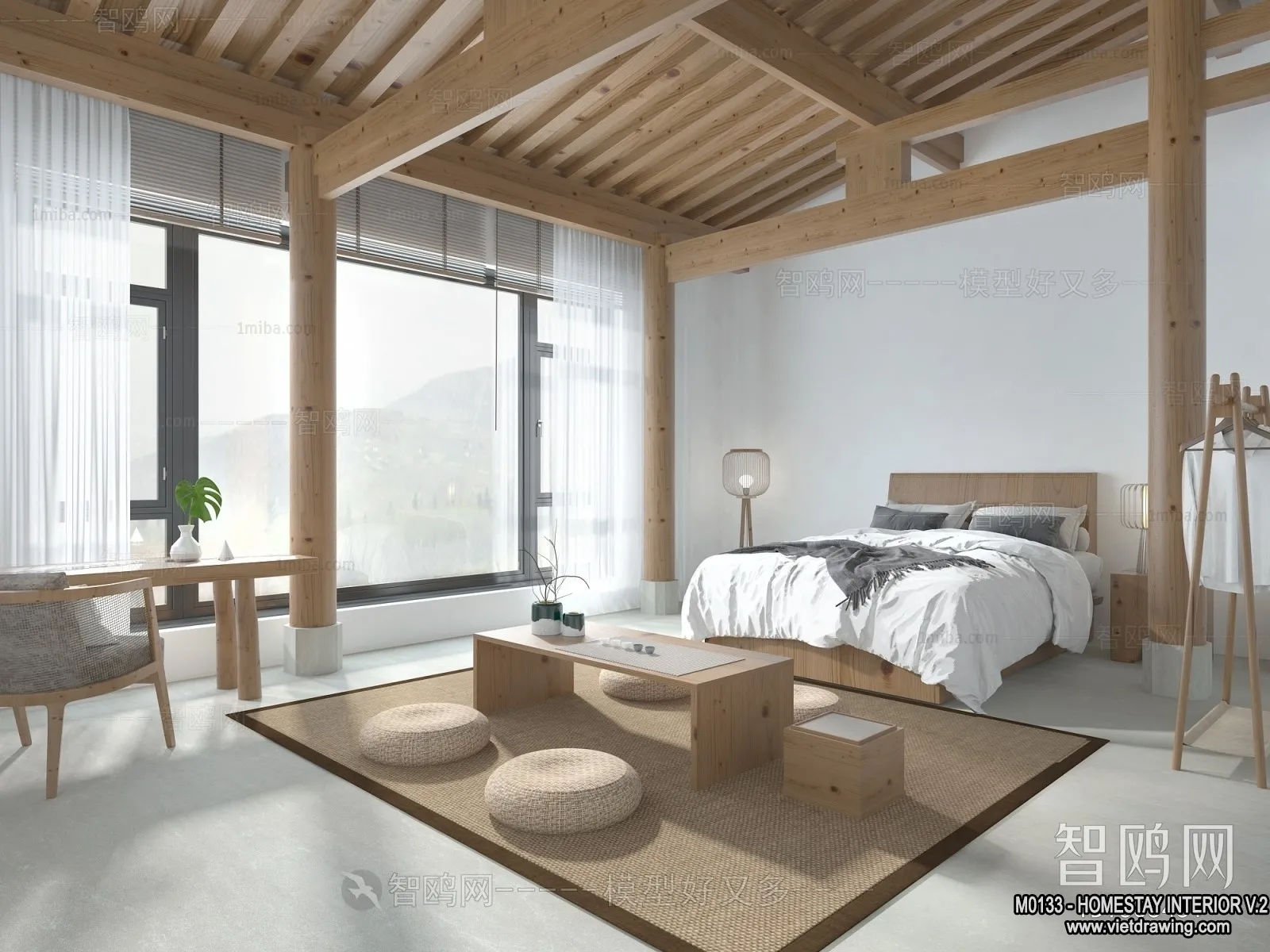 Homestay 3D Interior Scene – 3D Models – 212