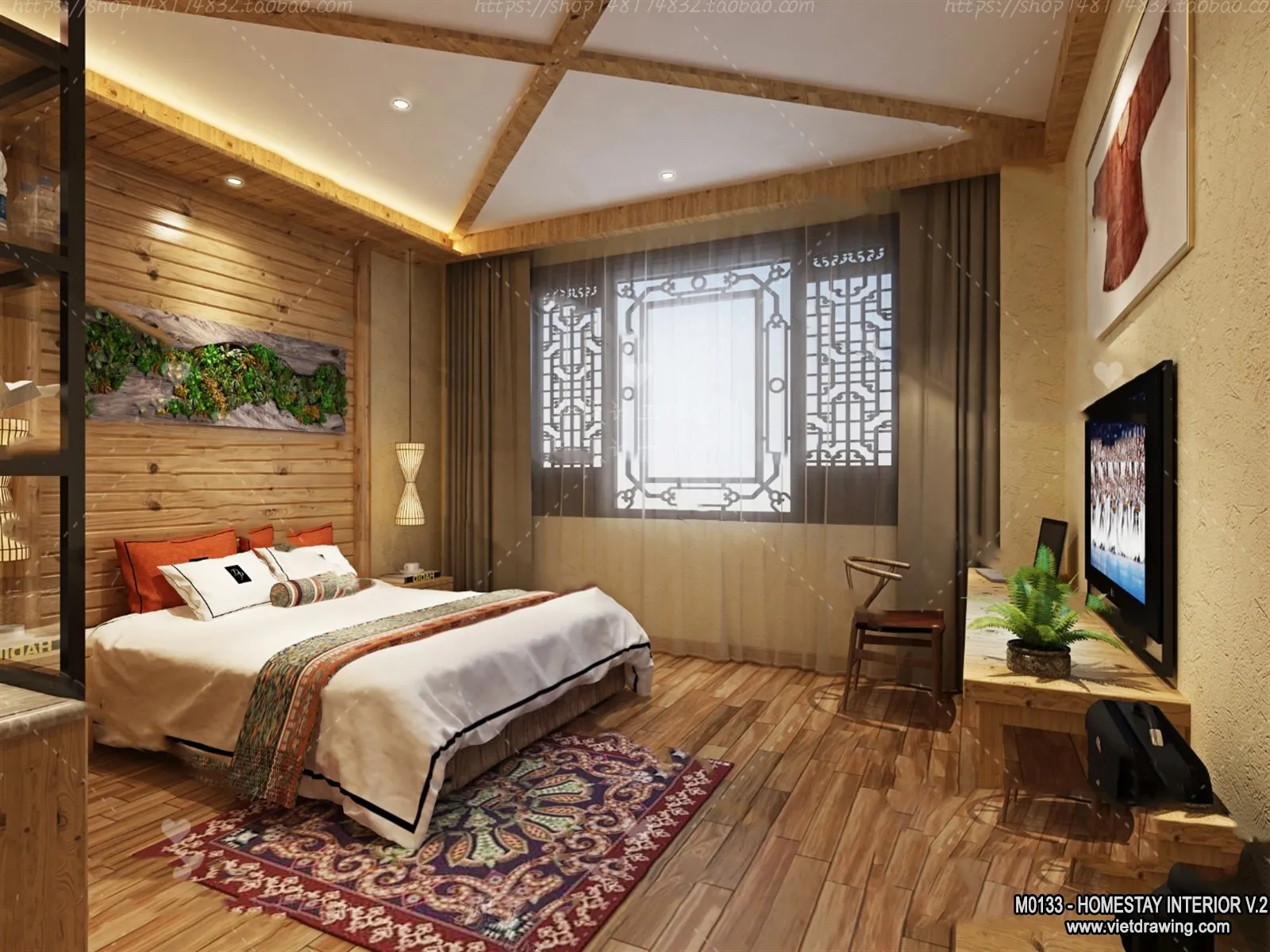 Homestay 3D Interior Scene – 3D Models – 235