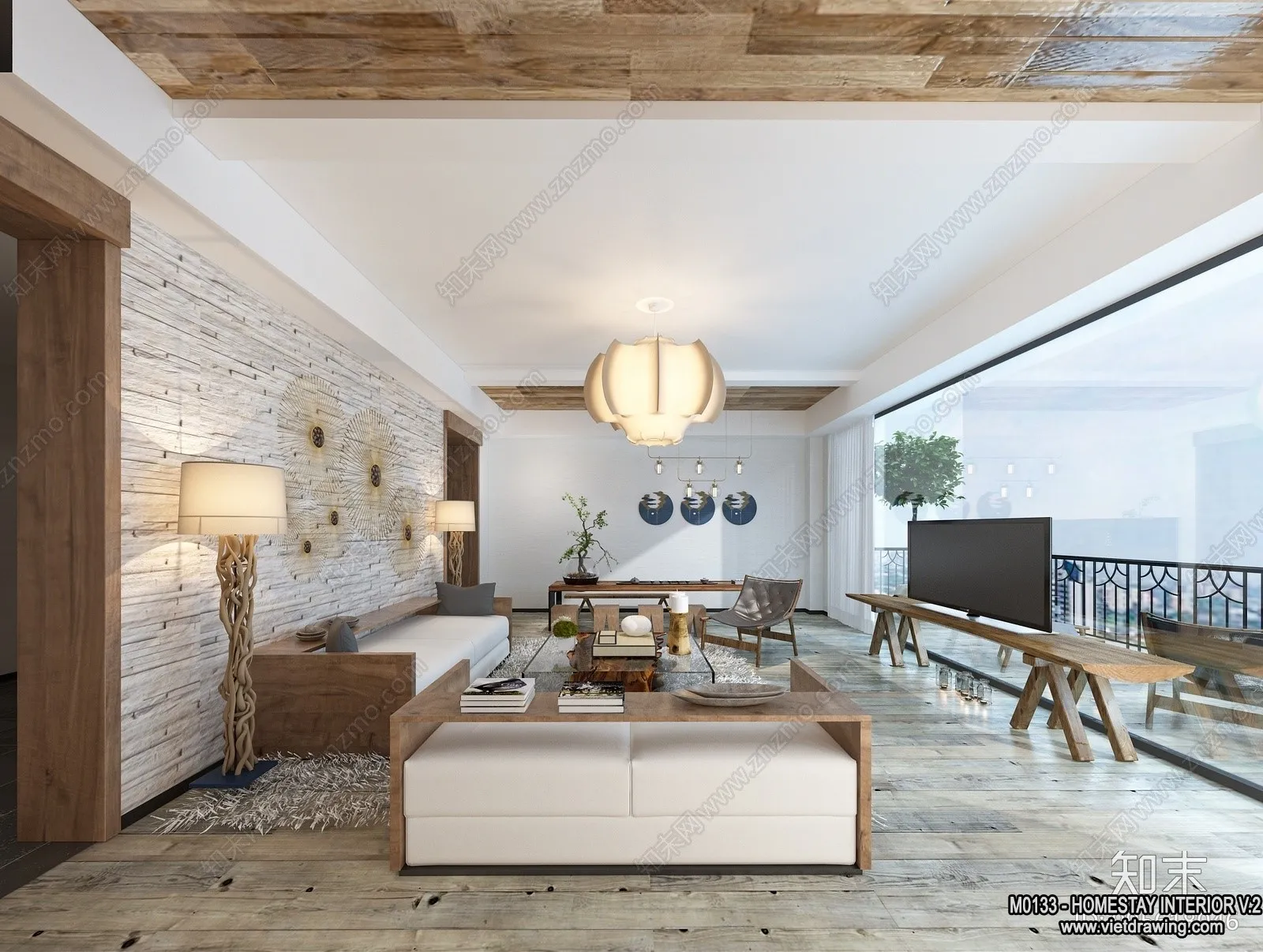 Homestay 3D Interior Scene – 3D Models – 258