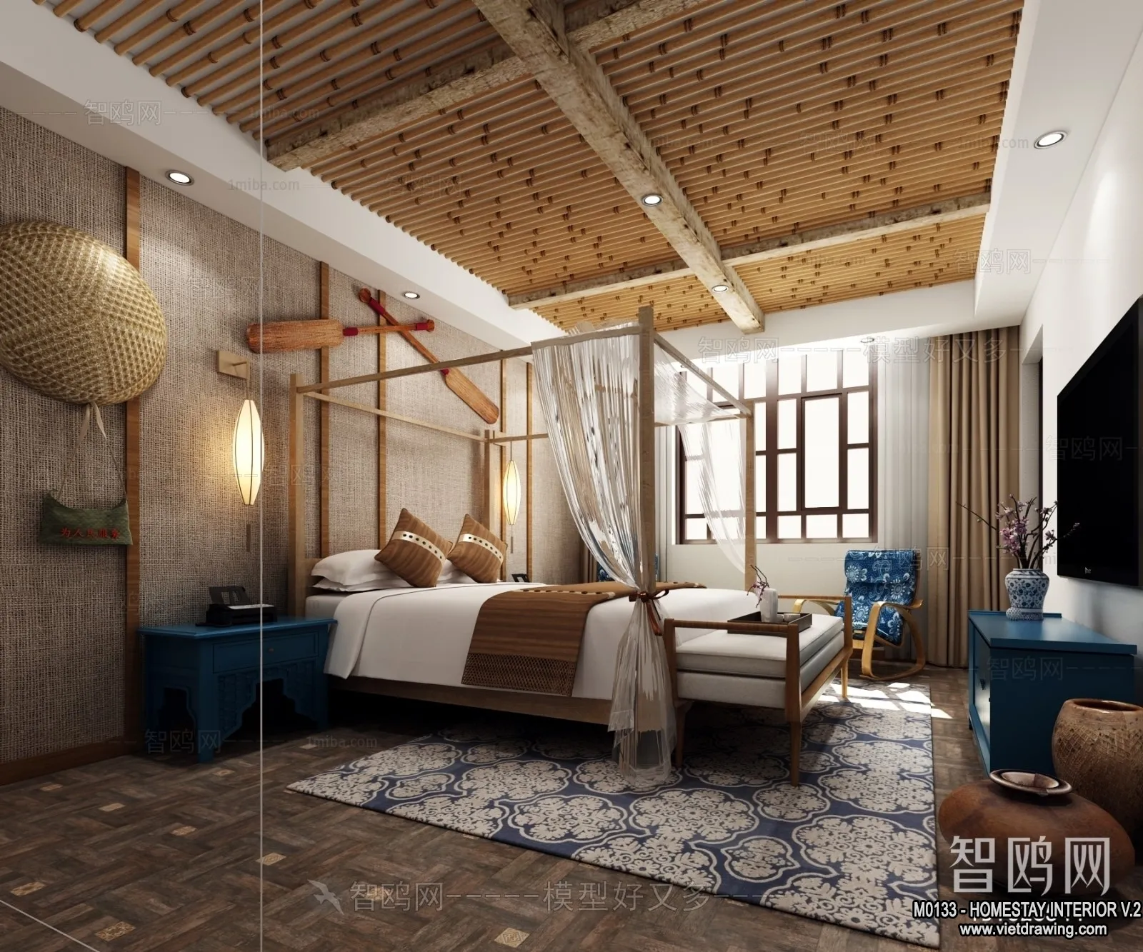 Homestay 3D Interior Scene – 3D Models – 269