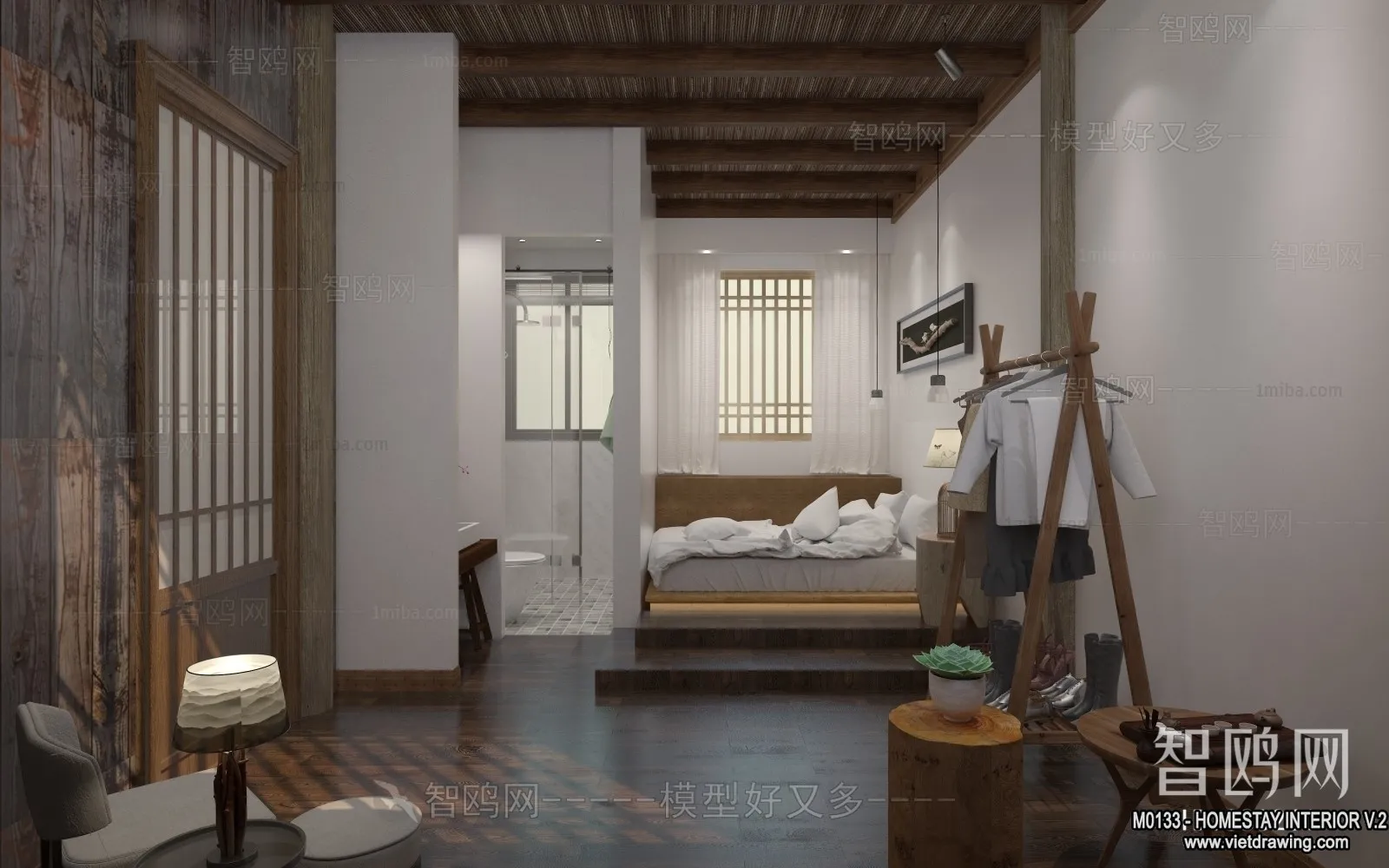 Homestay 3D Interior Scene – 3D Models – 271