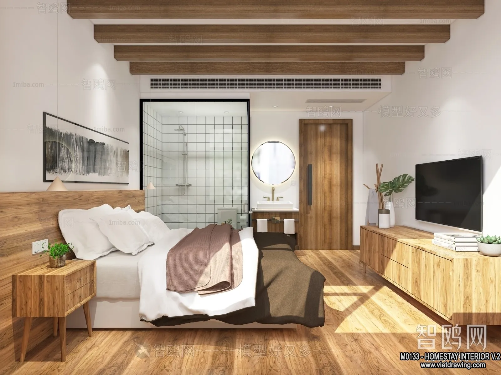 Homestay 3D Interior Scene – 3D Models – 272