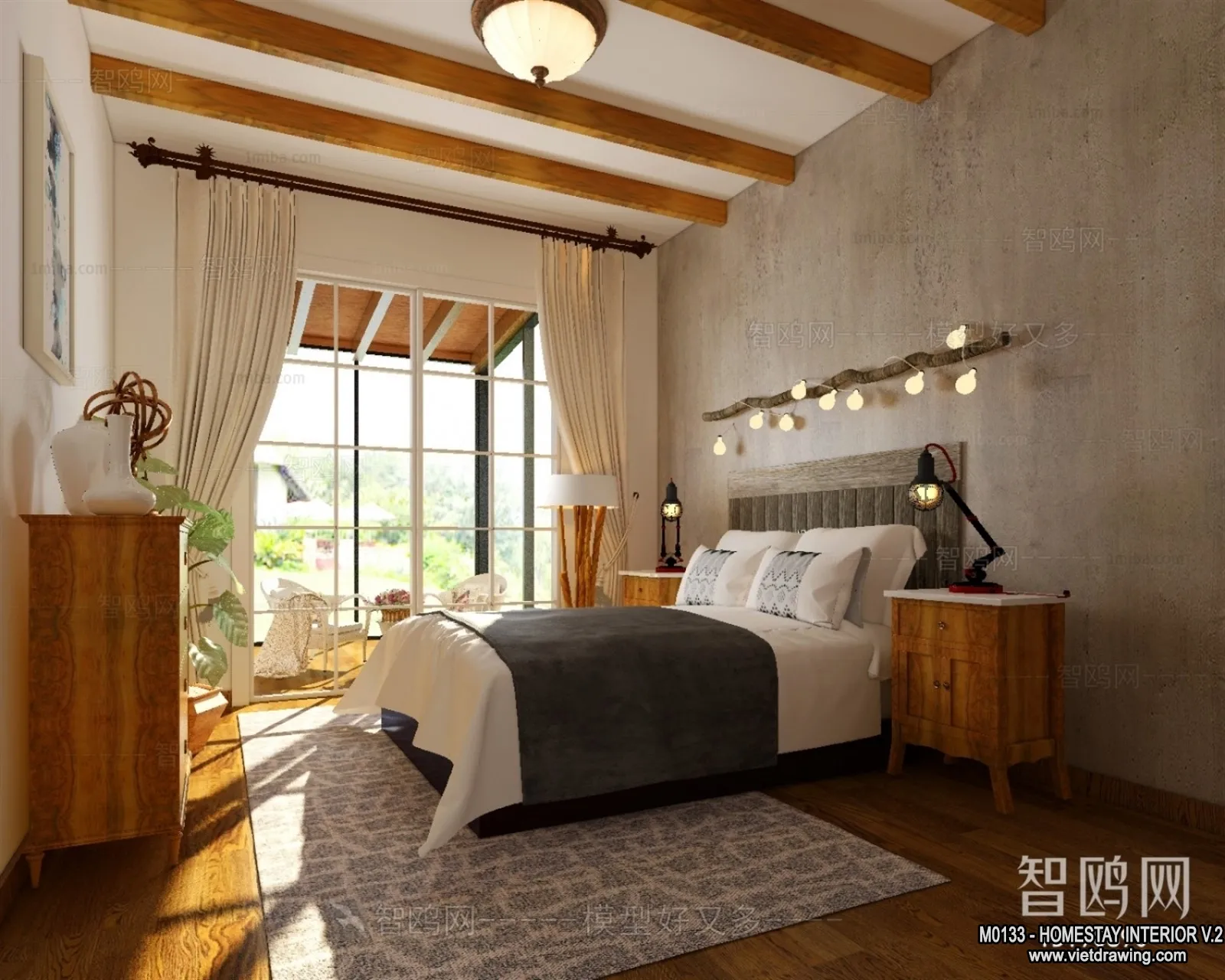 Homestay 3D Interior Scene – 3D Models – 278