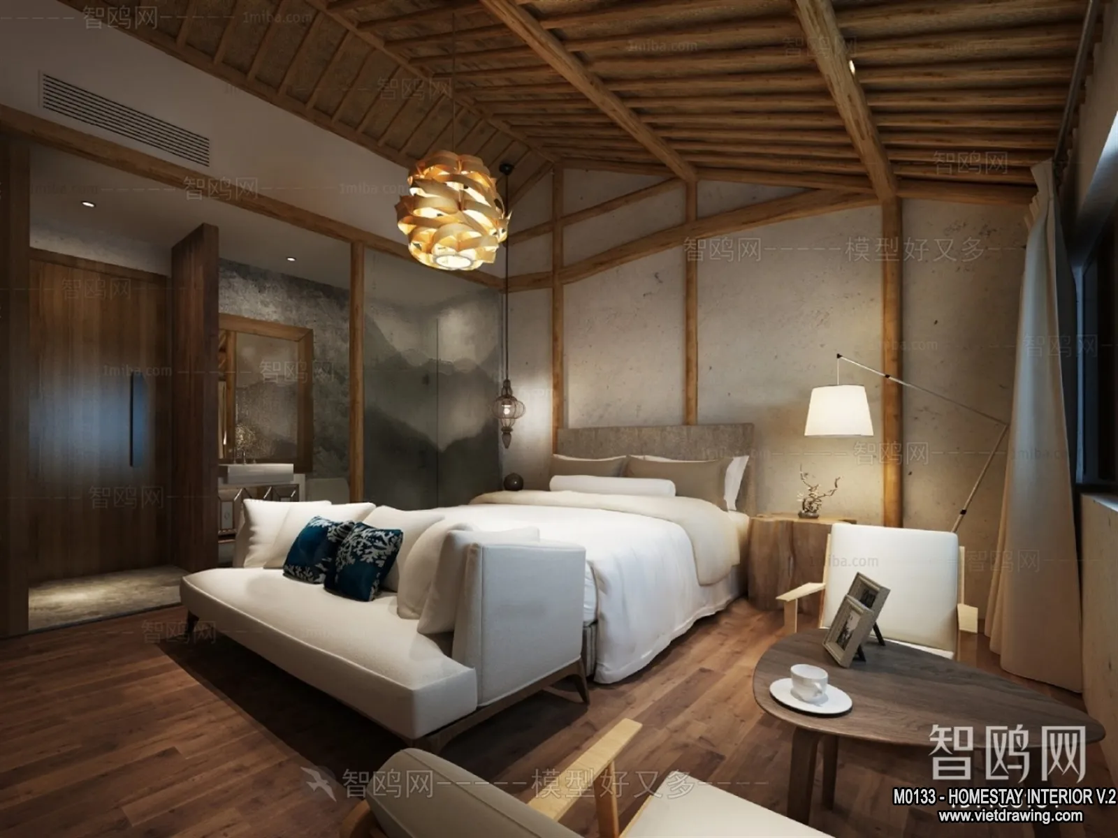 Homestay 3D Interior Scene – 3D Models – 292