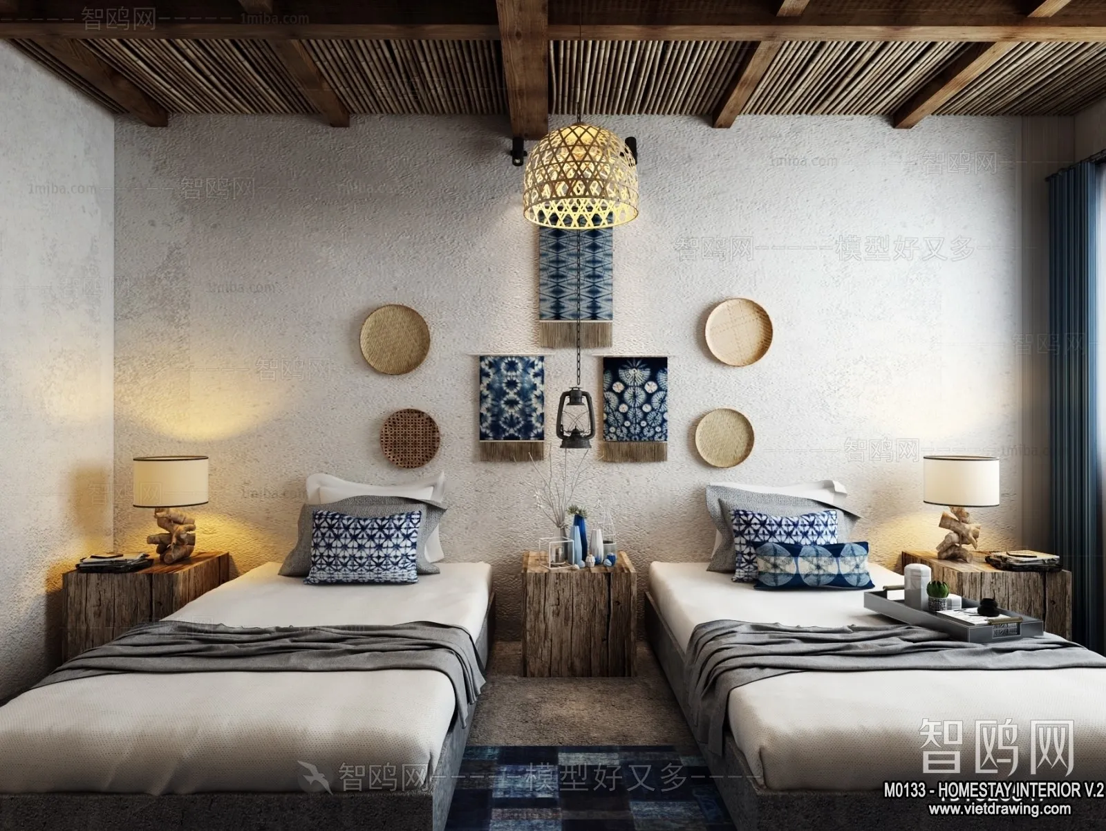 Homestay 3D Interior Scene – 3D Models – 296