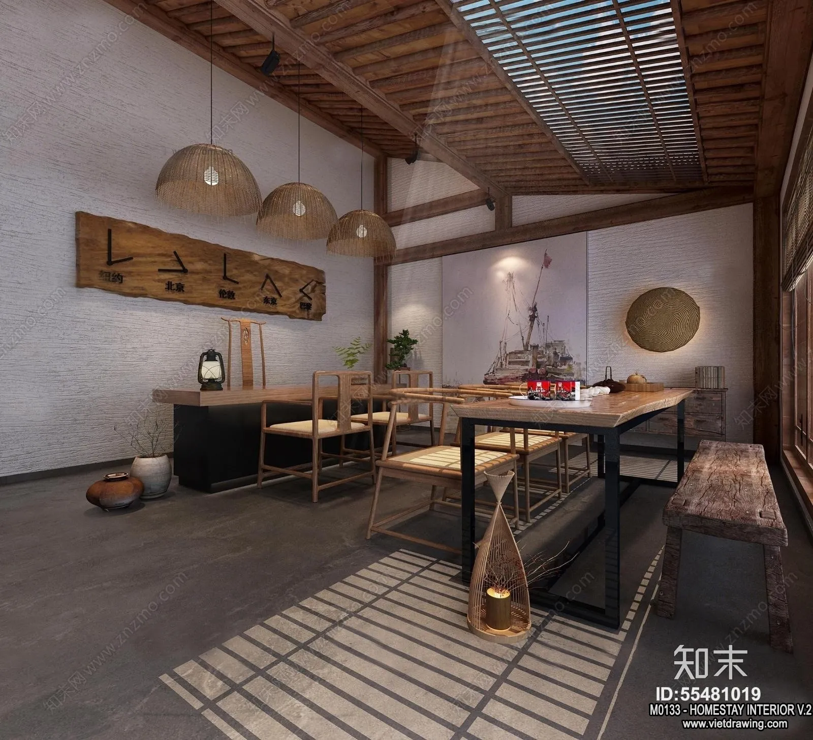 Homestay 3D Interior Scene – 3D Models – 315