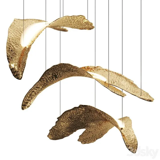 Hommes Leafus Pendant Lamps 3dsMax Model