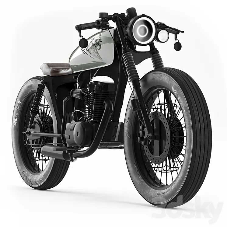 Honda CG125 Motorcycle 3DS Max