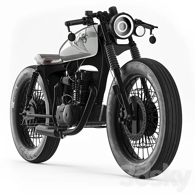 Honda CG125 Motorcycle 3DSMax File