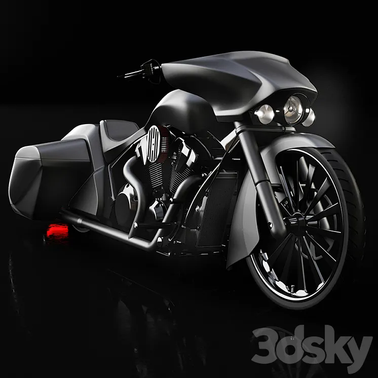 Honda Slammer Bagger motorcycle 3DS Max