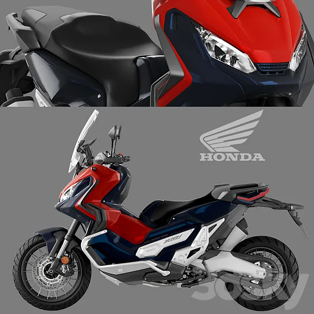 Honda X-Adventure 2016 3dsMax Model