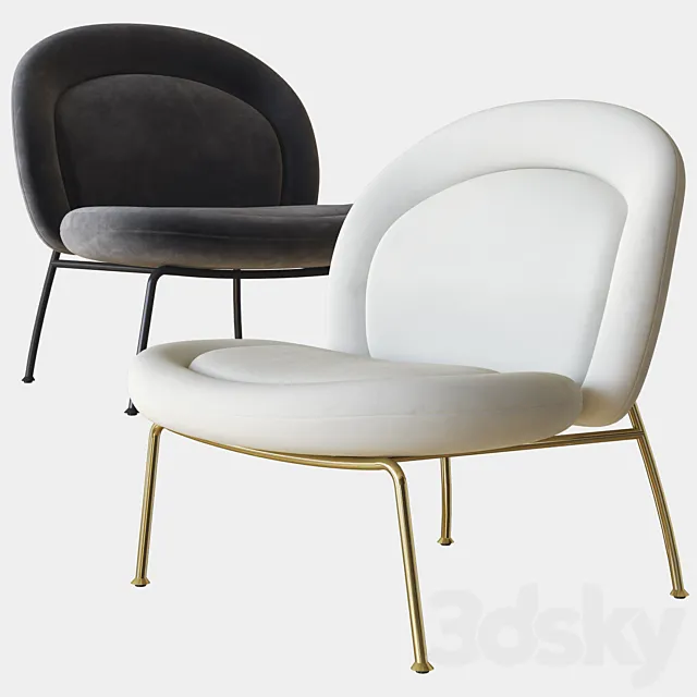 Honey lounge chair camerich 3DSMax File