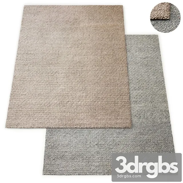 Honeycomb handwoven wool flatweave rug rh collection 3dsmax Download