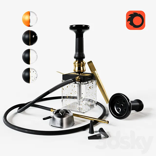 Hookah HOOB SubAtom 3ds Max