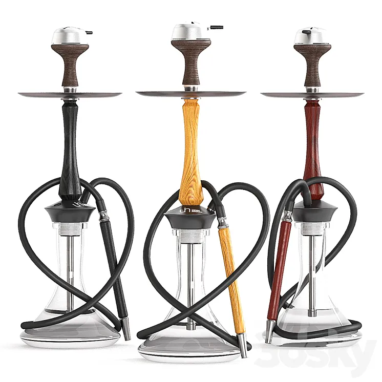 Hookah union 3DS Max