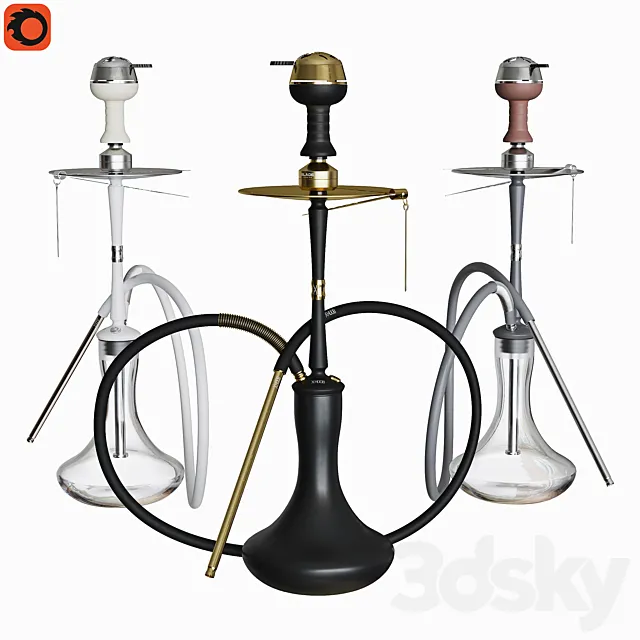 Hookah XHoob Go On 3DS Max Model