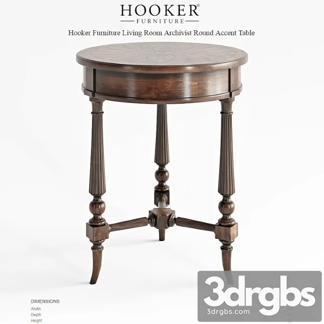 Hooker furniture archivist 5447-50006 2 3dsmax Download