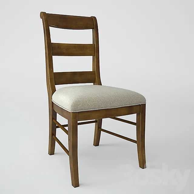 Hooker Furniture Dining Room Archivist Ladderback Side Chair 3DSMax File