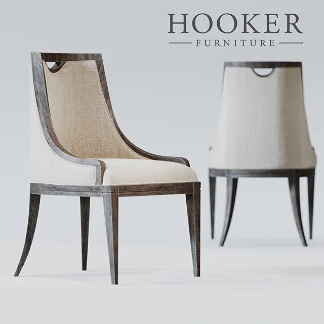 Hooker Furniture Dining Room Sanctuary Upholstered Side Chair 3ds Max