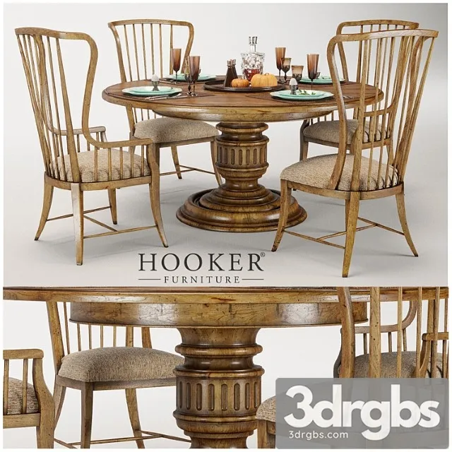Hooker furniture grandover round single 2 3dsmax Download