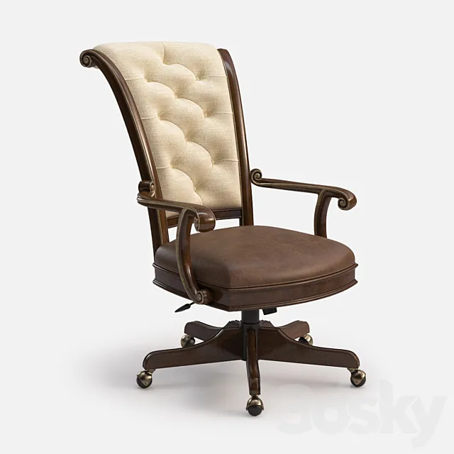 Hooker Furniture Home Office Grand Palais Tilt Swivel Chair 3ds Max