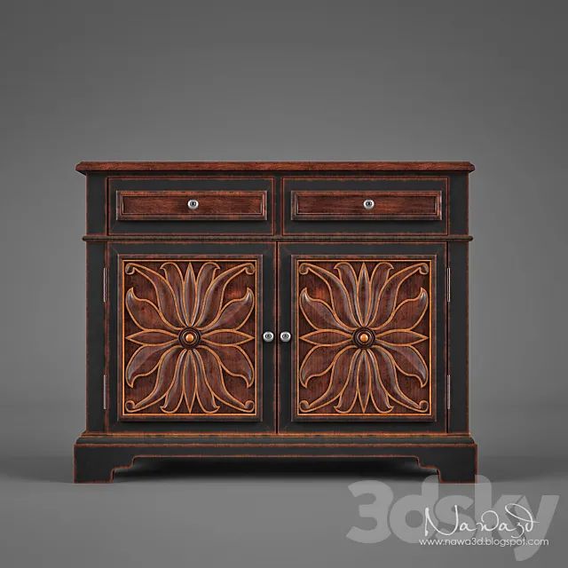 Hooker Grandover two doors 3ds Max
