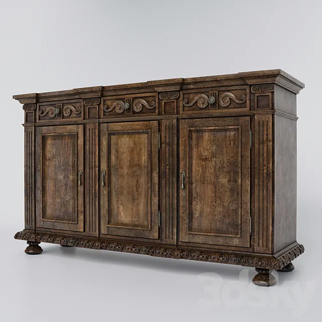 Hooker Rhapsody 72 ‘Credenza 3ds Max