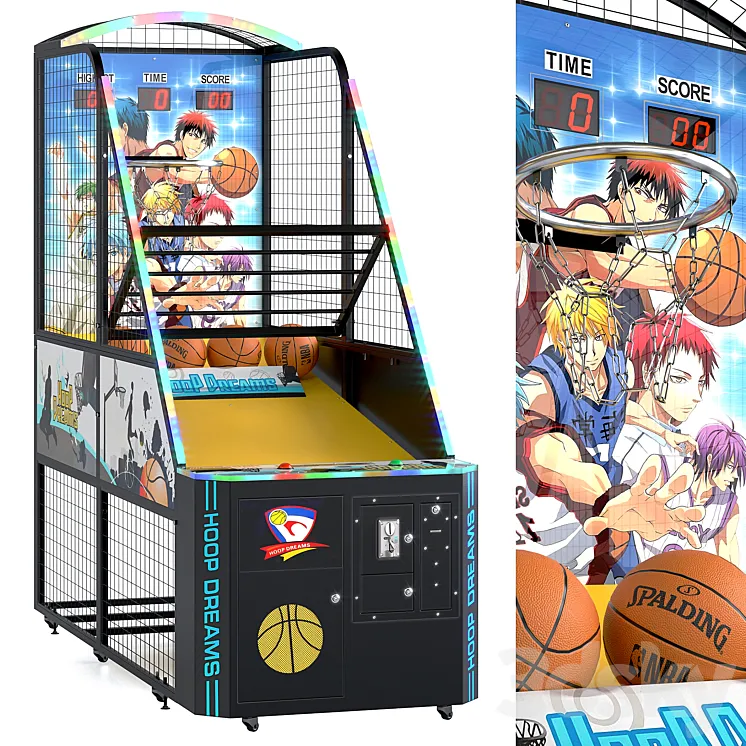 Hoop Dreams Basketball Game Machine. Ball 3DS Max