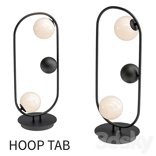 HOOP TAB black 3ds Max