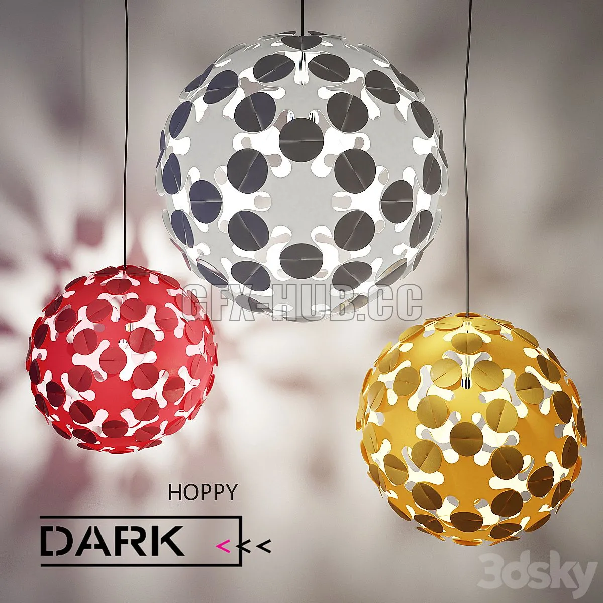 Hoppy Pendant light 3dsMax Model