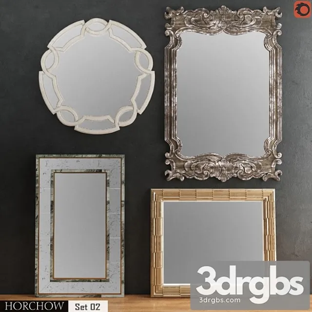 Horchow mirrors set 02 3dsmax Download