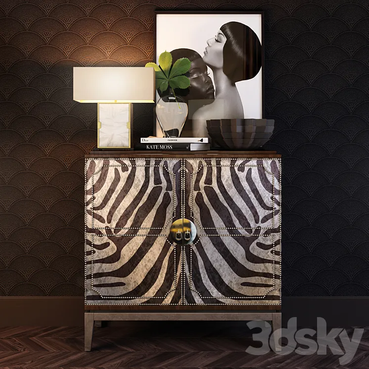 Horchow Vanna Zebra Cabinet 3DS Max